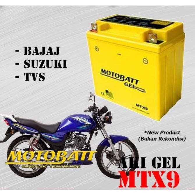 Promo Accu Aki Motobatt Gel MTX9 Motor Thunder 125 250 Original Diskon