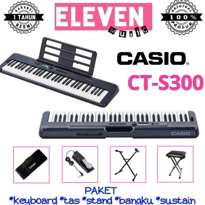TERBARU CASIO CTS300 CT-S 300 CTS 300 KEYBOARD PAKET