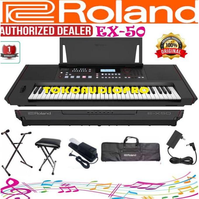 TERBARU ROLAND EX50 ARRANGER KEYBOARD ROLAND EX-50 PAKET ROLAND E-X50
