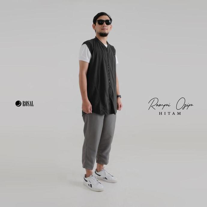 Rosal Rompi Ozip Rompi Sholat Rompi Solat Zipper Outer Sholat Rompi Pria Rompi Sholat Resleting Romp