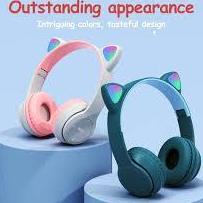 Terbaru Headphone Headset Wireless Bluetooth P47 M - Cat Ear Mz 47