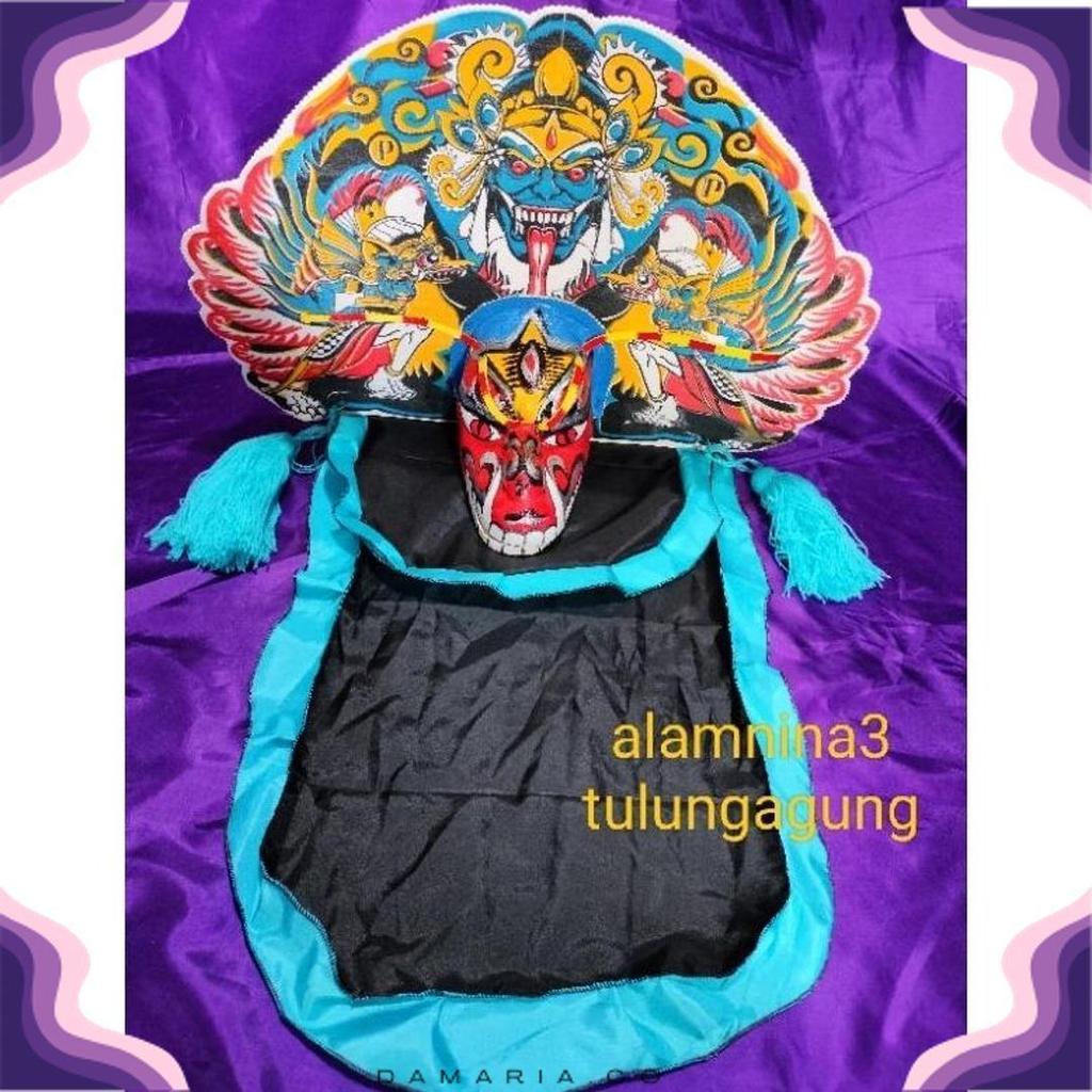 Terlaris Barongan Spon Devil Caplokan Devil Dihiasi Gondel Anting Cambuk