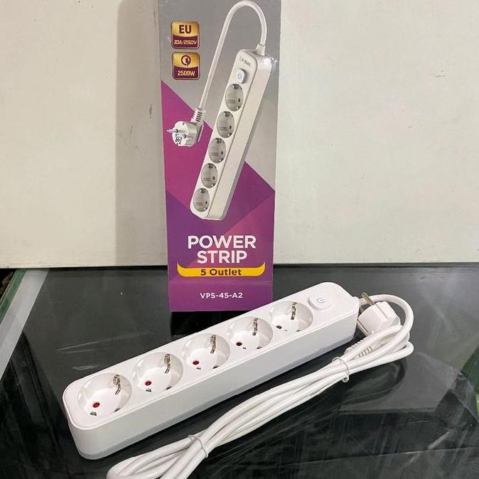 V-GEN VPS-45-A2 POWER STRIP 5 OUTLET//TERMINAL LISTRIK 2500W 220CM READY