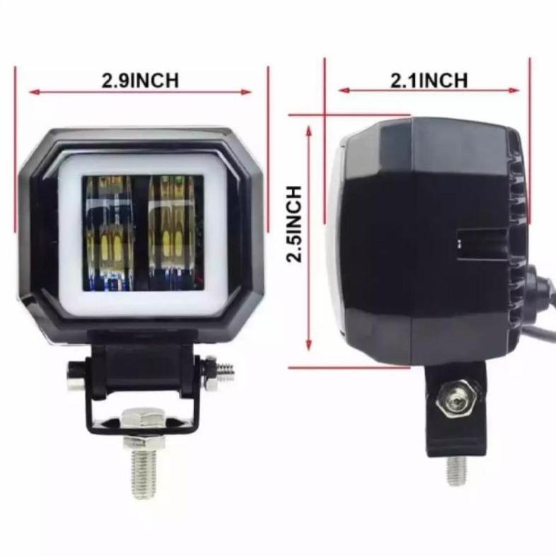 LAMPU TEMBAK CWL 2 Mata Mini Model Kotak
