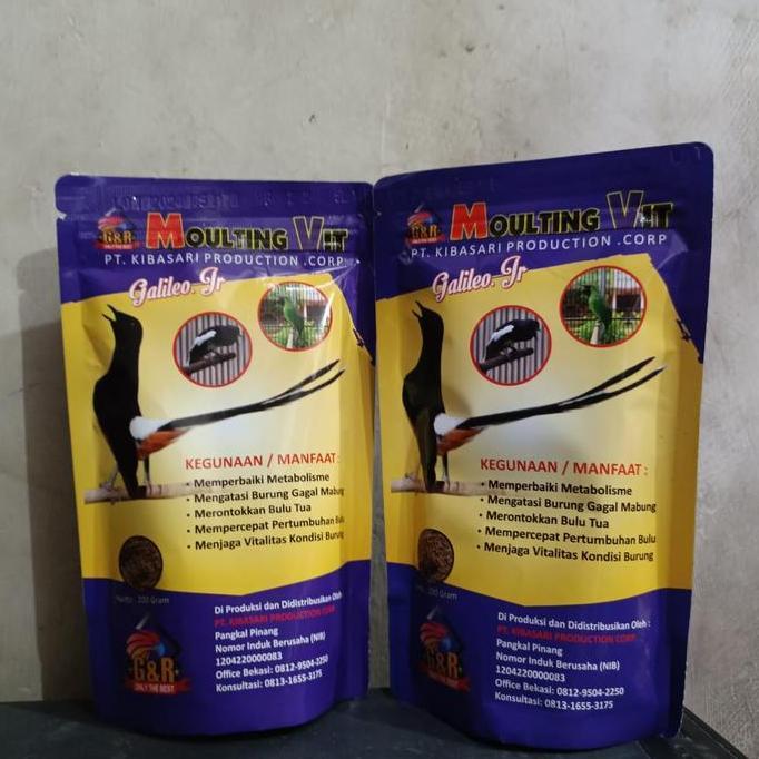 SUPER DEAL - VOER G&R MOULTING VIT VOER GNR MOULTING VIT VOER MABUNG BURUNG KICAU MURAI CENDET C IJO