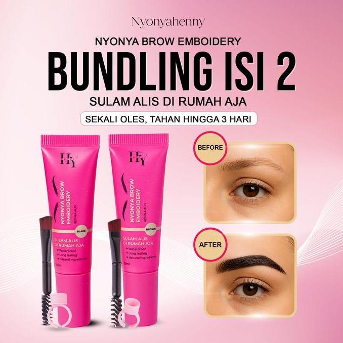 BEBAS ONGKIR - [VO] ISI 2 NYONYAHENNY - SULAM ALIS DIRUMAH AJA - ALIS ANTI LUNTUR - ALIS WATERPROOF 