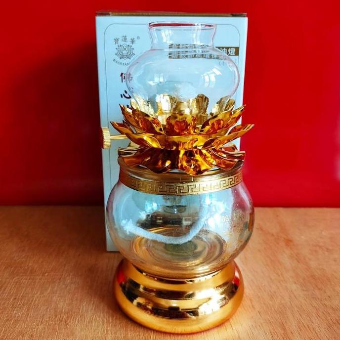 Lentera lampu sumbu minyak penerangan sembahyang lentera minyak sayur parafin tanah