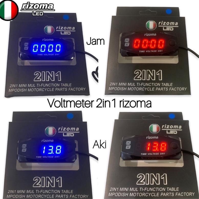Volt Meter ACCU Aki Voltmeter RIZOMA Volt Meter Motor VoltMeter Aki Digital Alat Pengukur Aki Motor