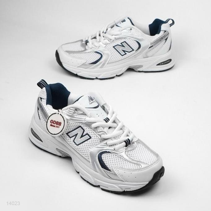 NB 530 Balance 530 White Natural Indigo White Silver Grey Navy Blue