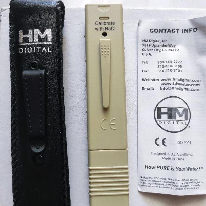 TDS Meter HM Original Baru / Alat test Air dan Hidroponik TDS merk HM ORIGINAL Filter Air Minum