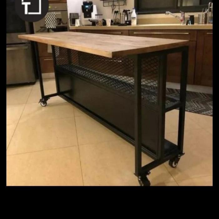custom order meja bar minimalis meja mini bar minimalis kaki besi