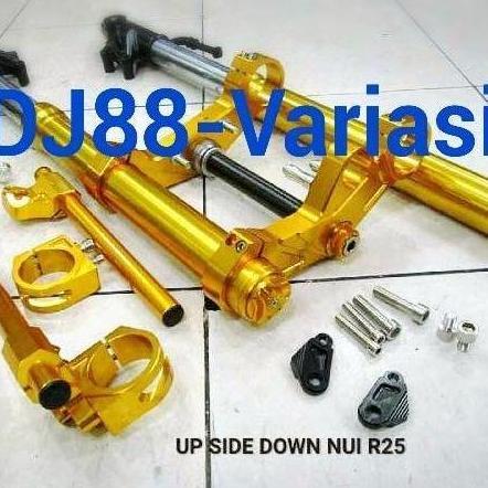 UPSIDEDOWN NUI YAMAHA R25 DOUBLE DISC + STANG USD 51MM | USD NUI R25 ORIGINAL DAN TERPERCAYA