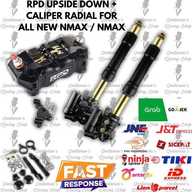 Shock USDD + Brake Caliper Radial for All New Nmax / Nmax Black