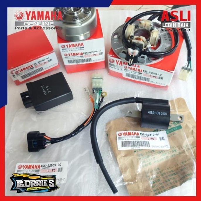 PAKET SET PENGAPIAN YZ 125 ORINAL JAPAN RX KING RX K - koil 5pa cdi1spbermutu