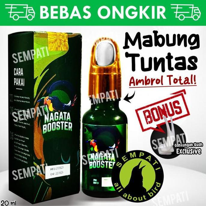 DISKON SPESIAL - SEMPATI Nagata booster vitamin obat  burung murai lovebird kacer atasi mabung
