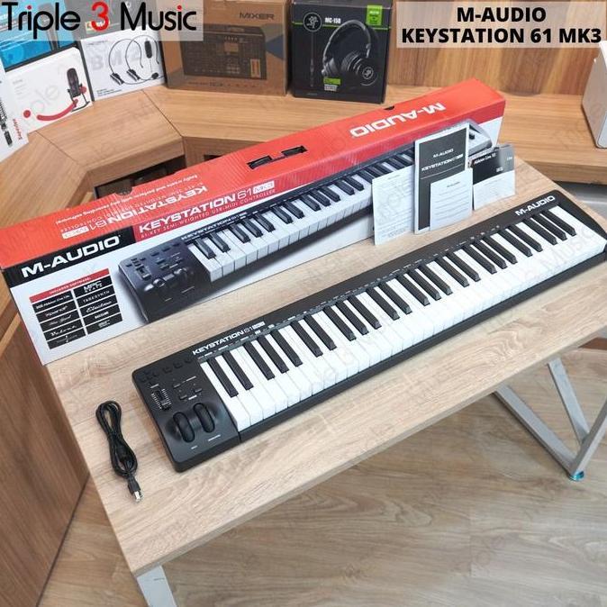 TERBARU M-AUDIO KEYSTATION 61 MK III MIDI CONTROLLER ORINAL