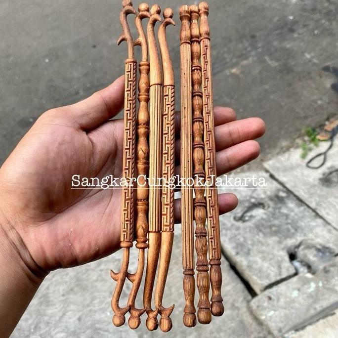 GRATIS ONGKIR - Tangkringan Sangkar Cungkok Pleci D22 Bahan Bambu Lokal Cukit Manual