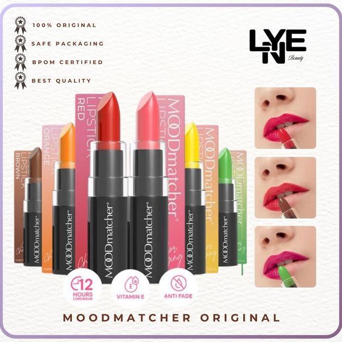 PROMO DISKON - Moodmatcher Original / Moodmatcher Split Stick - Lipstik 3in1 - Lipstik Maskproof Smu
