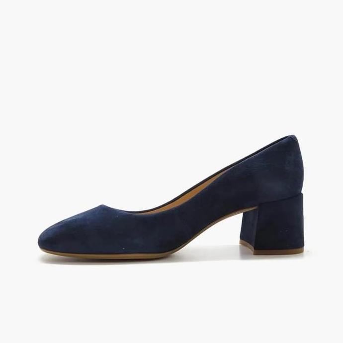 Ready UNISA Morgan Original Sepatu Heels Wanita Leather - Dark Blue