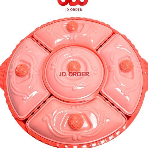 Basi Prasmanan Plastik Bulat Besar Larosa Golden Ring Kithenware