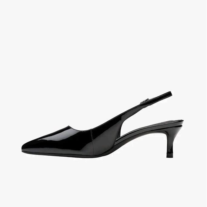 Ready Clarks Zarey Sling Original Sepatu Heels Wanita Leather
