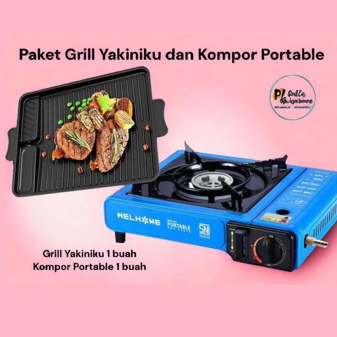 KRISWO Paket Grill Yakiniku dan Kompor Portable