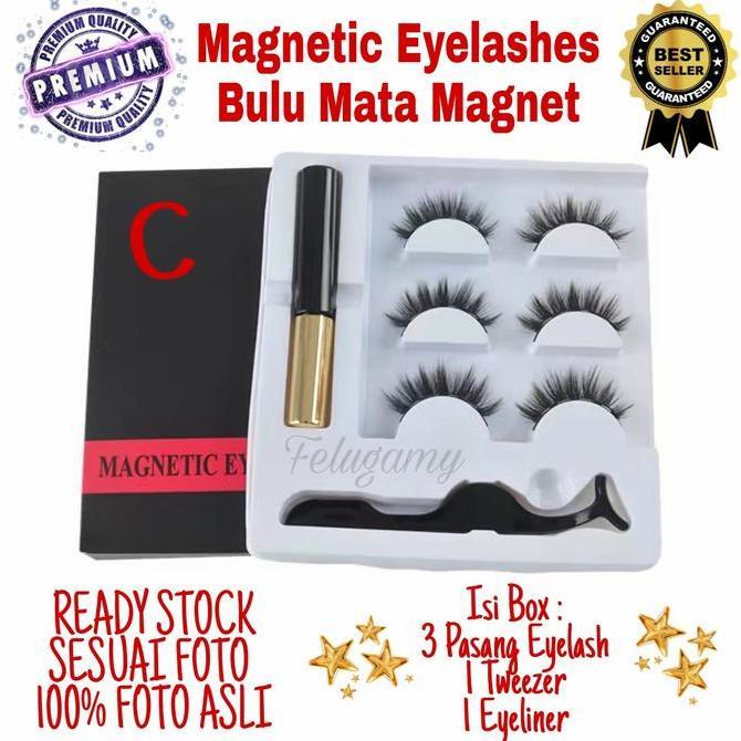 BULU MATA MAGNET MAGNETIC EYELASHES BULU MATA PALSU MAGNET