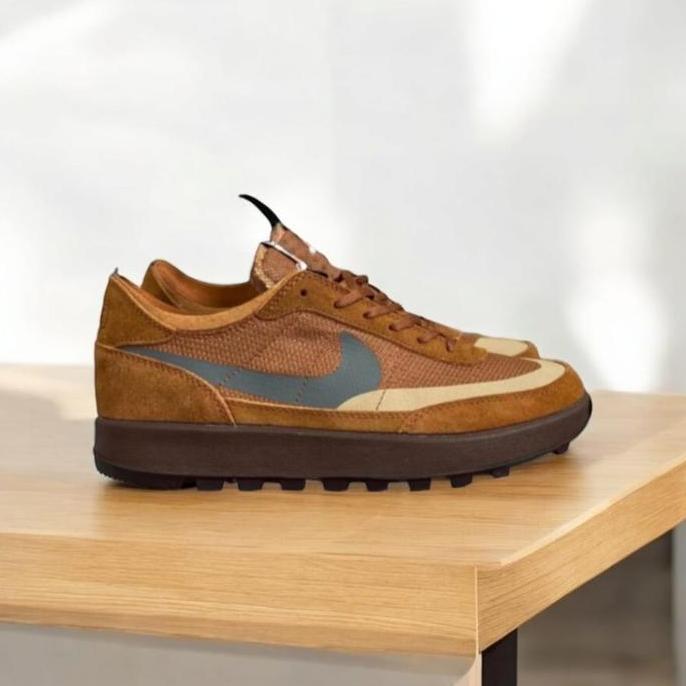 Ready sepatu Nike Tom Sachs x Nike craft General Purphose ' Brown ' Sneakers low