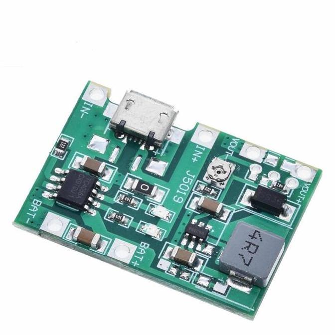 KOQOZIE J5019 Modul 2in1 Charger + Step Up Adjustable Baterai 18650 TP4056 BB-64D