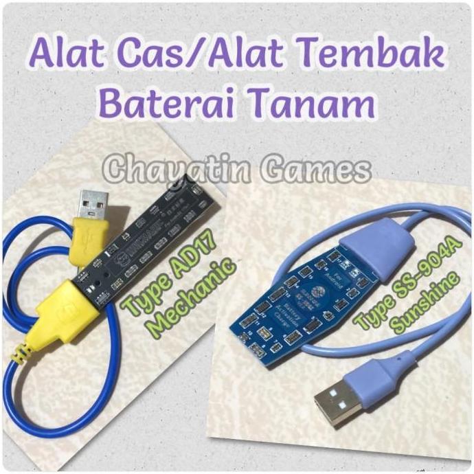 Alat Cas / Alat Tembak Baterai Tanam Merk Sunshine & Mechanic Android