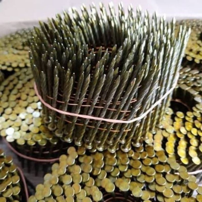 Paku Pallet 100 Mm Paku Ulir 10Cm Paku Tembak 10 Cm / 1 Rol  225 Paku