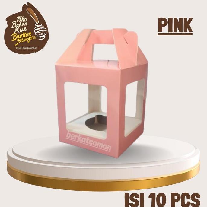 BOX CUPCAKE 1 IVORY ISI 10 PCS / DUS CUPCAKE / BOX MUFFIN SATUAN