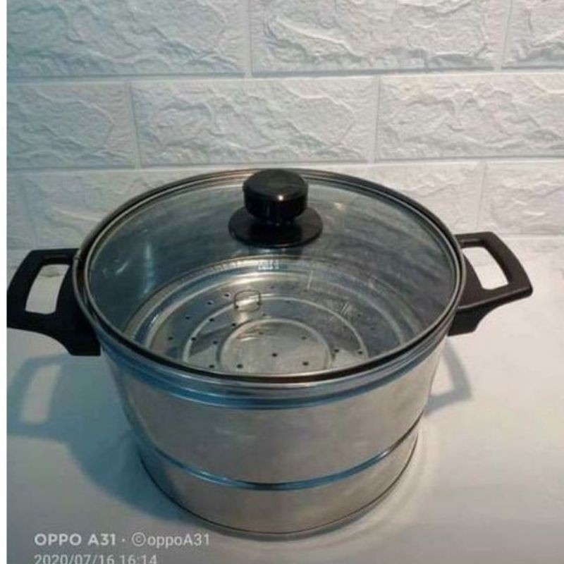 Promo Panci Kukus Nasi Mini 16.18Cm  Gratis Entong Nasi