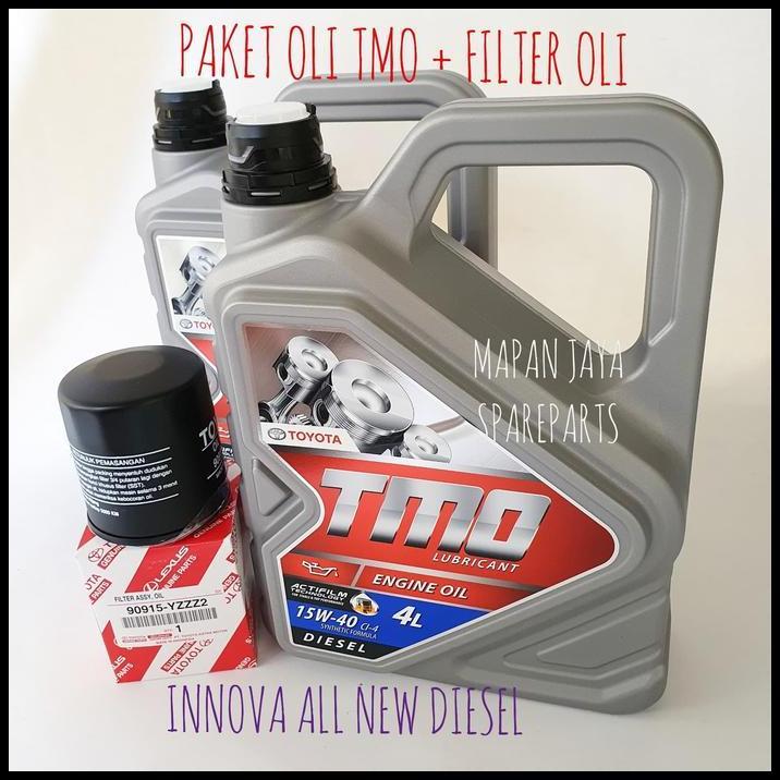 TERLARIS PAKET OLI TMO DIESEL DAN FILTER OLI INNOVA REBORN DIESEL GOJEK GRAB 