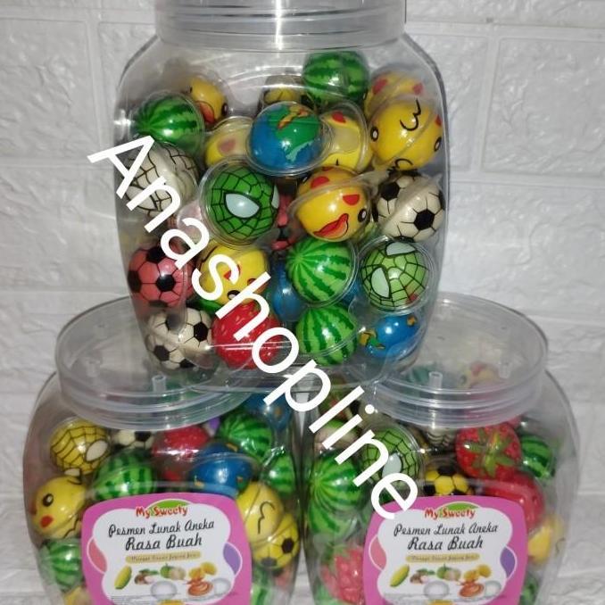 Viral permen jelly lunak per toples