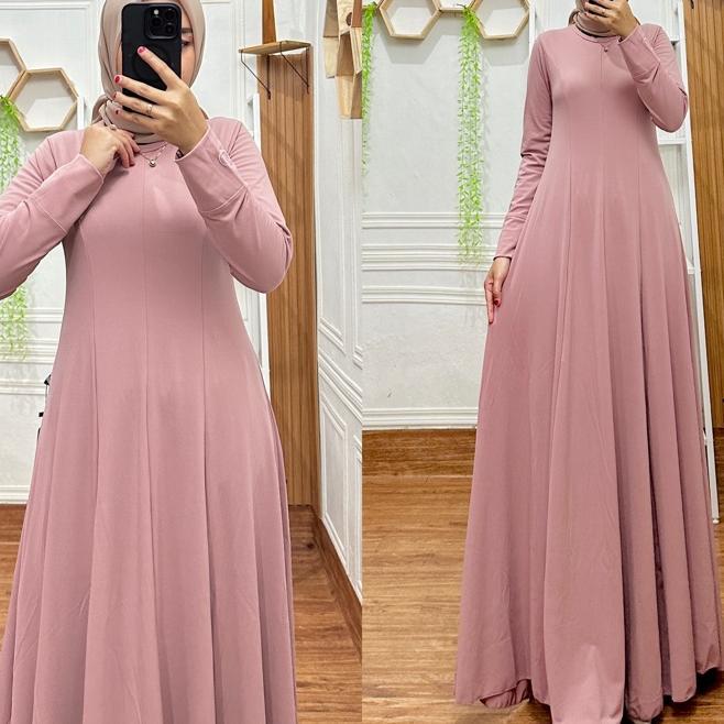 Gamis Diamond Spandex Import Premium Polos, Dress Irnanda