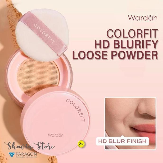 PRODUK FAVORIT - Wardah Colorfit HD Blurify Loose Powder - Bedak Tabur Tahan Lama 16 Jam Oil Control