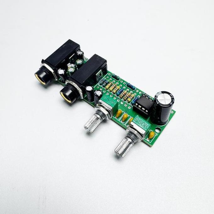 ZHAMBIRE TONE CONTROL DOUBLE LAYER PRE AMP MIC 4558 2 SOKET MIC