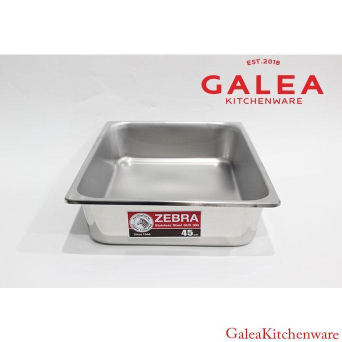 Nampan Baki Persegi Stainless / Food Pan Tebal Stainless SUS 304 / Zebra Food Pan 45 Cm 141045