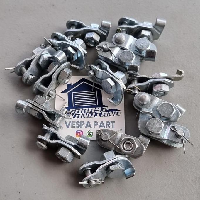klem kleman anting penjepit kawat rem depan belakang vespa klasik