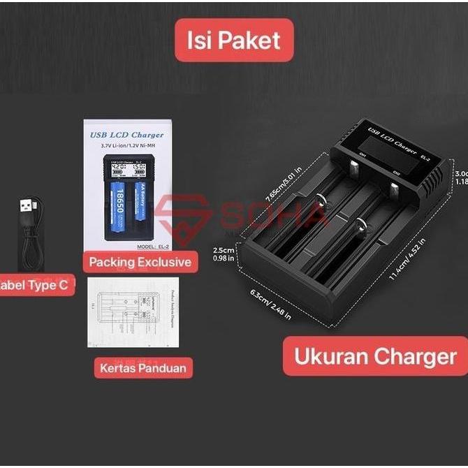 Charger Baterai Cas Baterai AAA AA 18650 Indikator Digital LED Status Baterai Volt Ampere Ni-Cd 1.2V