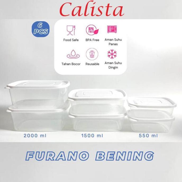 TOPLES KULKAS FREEZER SET CALISTA FURANO PREMIUM FOOD CONTAINER PREP