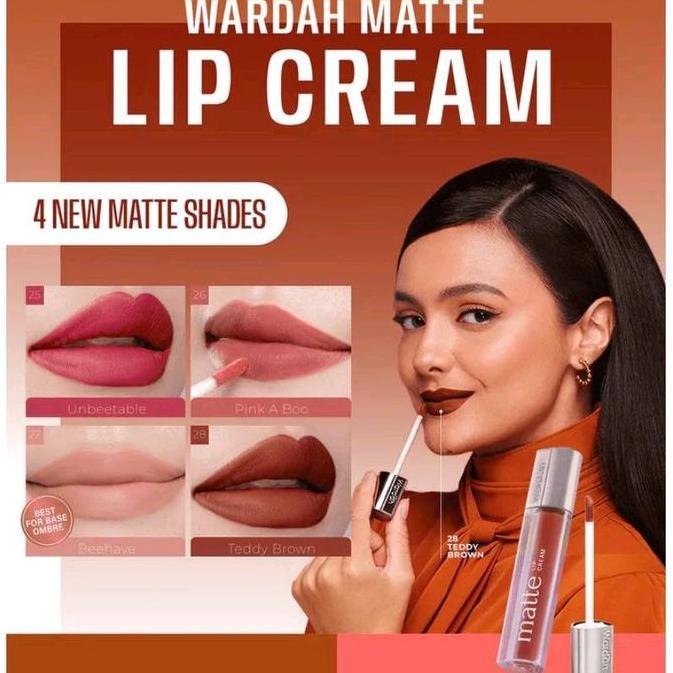 TERMURAH - [ 19-28 NEW SHADES ] WARDAH EXCLUSIVE MATTE LIPCREAM NEW SHADES / Wardah Exclusive Lipcre
