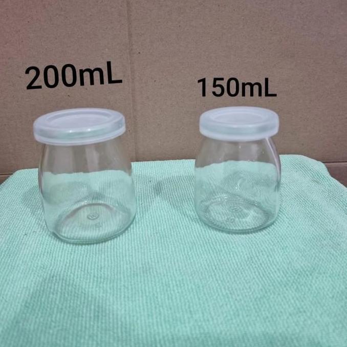 PUDDING JAR 150ML TUTUP PLASTIK/BOTOL PUDDING/BOTOL KACA