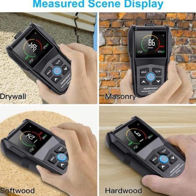Pinless Moisture Meter Mestek Digital 4 in 1 Detector / Smart Moisture Meter / Digital Moisture Mete