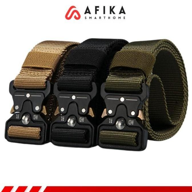 WASTU Tali Belt Ikat Pinggang Canvas Army Military Tactical 125 cm