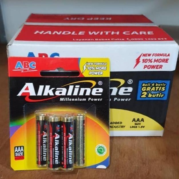 (ABC) Baterai AA & AAA 4+2  Isi 12 Card / Box
