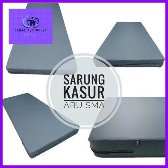 Sprei Sarung Busa Resleting Polos Ukuran Single