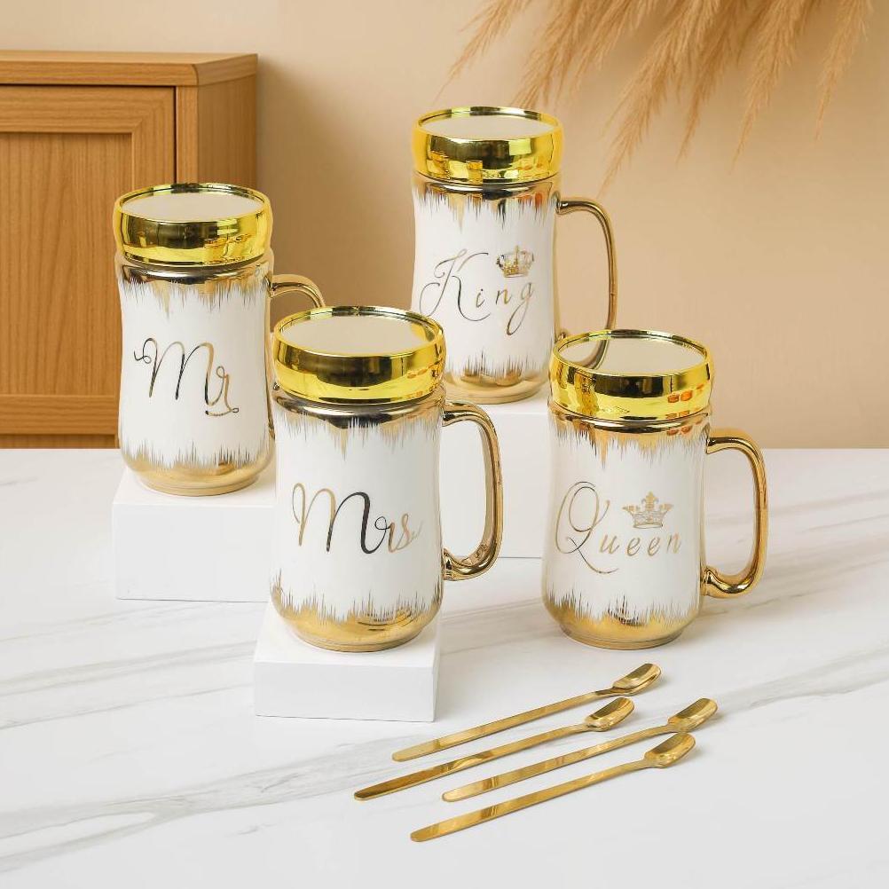 Best Seller Nexxio Marble Glass Couple / Canada Marble Mug Gift Box / Gelas Marble Peralatan Minum H