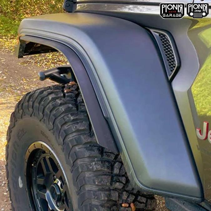 Fender Flare Extensions Trim Jeep Wranger Rubicon Jl (Fit Original Low Fender) Lips Fender Tambahan 